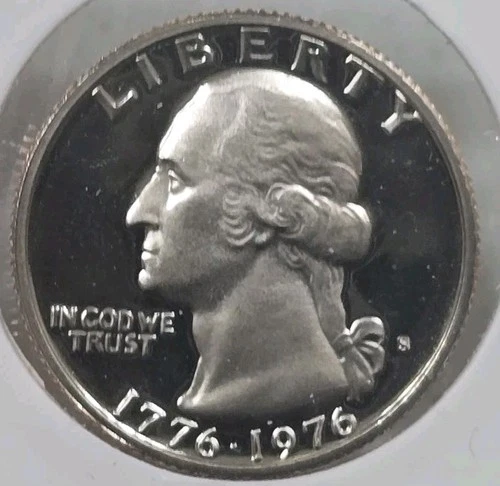 1976 S 40% Silver Washington Bicentennial Quarter US Mint Proof 25c