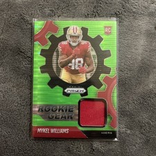 2025 Panini Prizm - Mykel Williams Patch #RGR-MWS Green