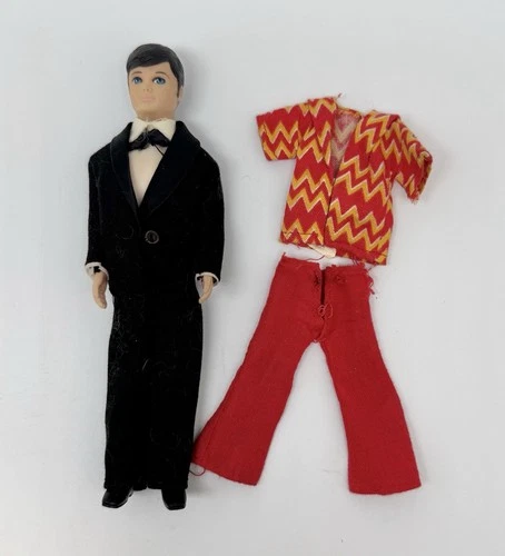 Vintage Topper Gary Doll With Original Outfit And Complete Tuxedo 1970s