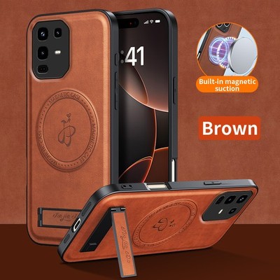 For Infinix Note 50 Pro 4G, Luxury Phone Case Magnetic KickStand Leather Cover
