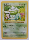 Bulbasaur Pokemon Card Shadowless WOTC Base Set 44/102 Vintage 1999 NM