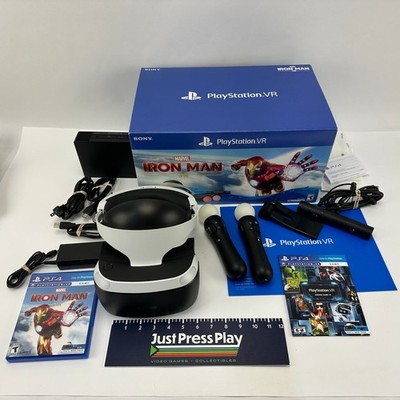 CIB NM PlayStation VR PS VR Headset System w/ Iron Man Game