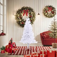 KüNstlicher Weihnachtsbaum Mit StäNder 150 Cm 380 Zweige