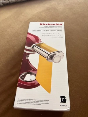 NEW Genuine KitchenAid Pasta Roller Attachment KSMPSA Silver for Stand Mixers - Image 1 of 2