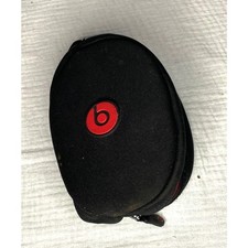 Beats By Dre Black Red Hard Shell Headphone Case Travel Storage Pouch