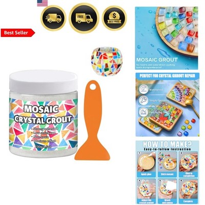 Crystal Grout for Mosaics Water Resistant DIY Craft Tile Accessories