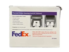 24pk Thermal Printer Cleaning Cards 4x6 For Barcode Receipt Printers