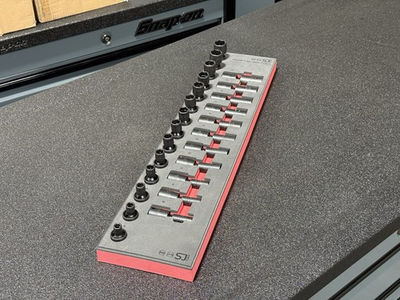 #ad Foam Organizer For Snap On 3 8 Metric Deep and Shallow Impact Swivel Sockets $200.00