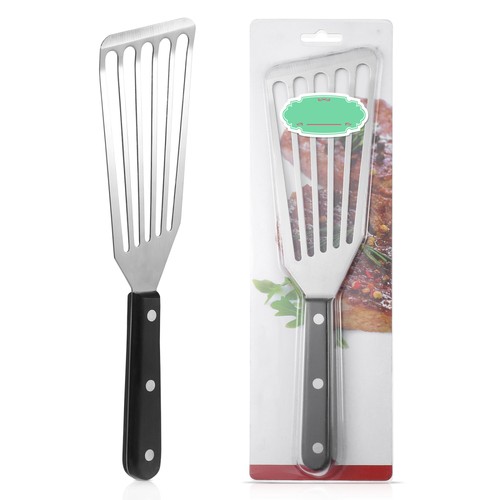Spatola Barbecue Acciaio Inox Cucina Multifunzione Bistecca Pala Pesce Fritto - Foto 10 di 12