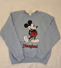 Disneyland Mickey Mouse Crewneck Sweatshirt XS Light Blue See Description 