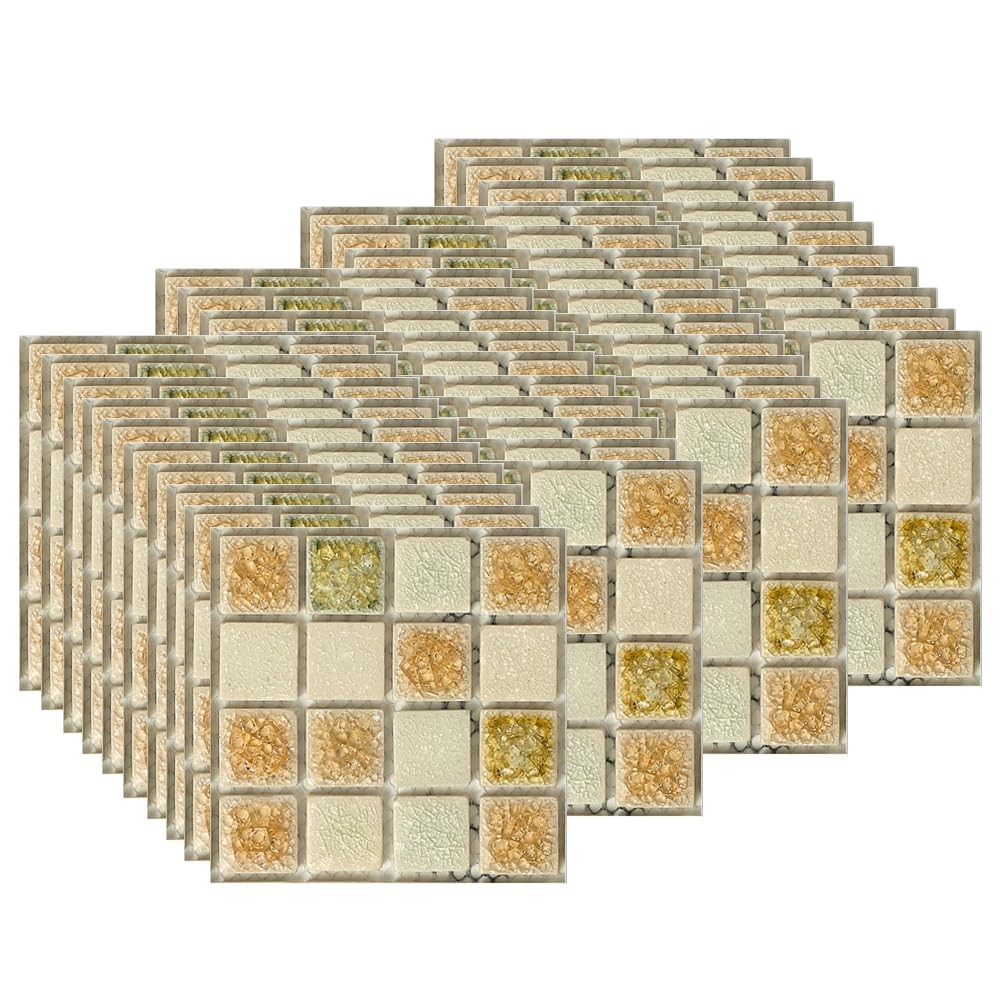 EasyLife - 40 adesivi per piastrelle da parete, 10 x 10 cm, impermeabili (S6O)