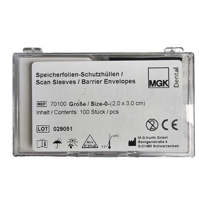 MGK Speicherfolien-Schutzhüllen - 2 x 3 x cm - 100 St. - aus Praxisauflösung