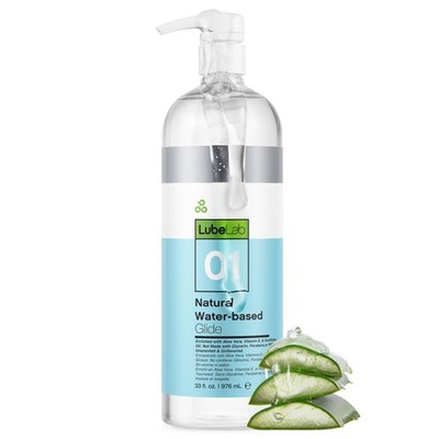 Water-Based Personal Lubricant with Aloe & Vitamin E, Hypoallergenic 33 Fl Oz