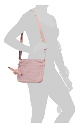 Kipling PINK SEBASTIAN CROSSBODY WALLET SET KI1983 ZIP Bag 9