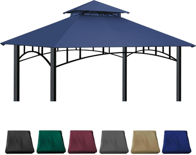 #ad #ad Navy Blue 10x10 Gazebo Replacement Canopy for SUNJOY Madaga Frame Models $124.99