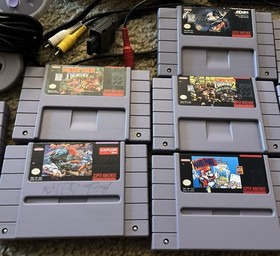 Original Super Nintendo Entertainment System Console SNES Video Game Bundle Too!