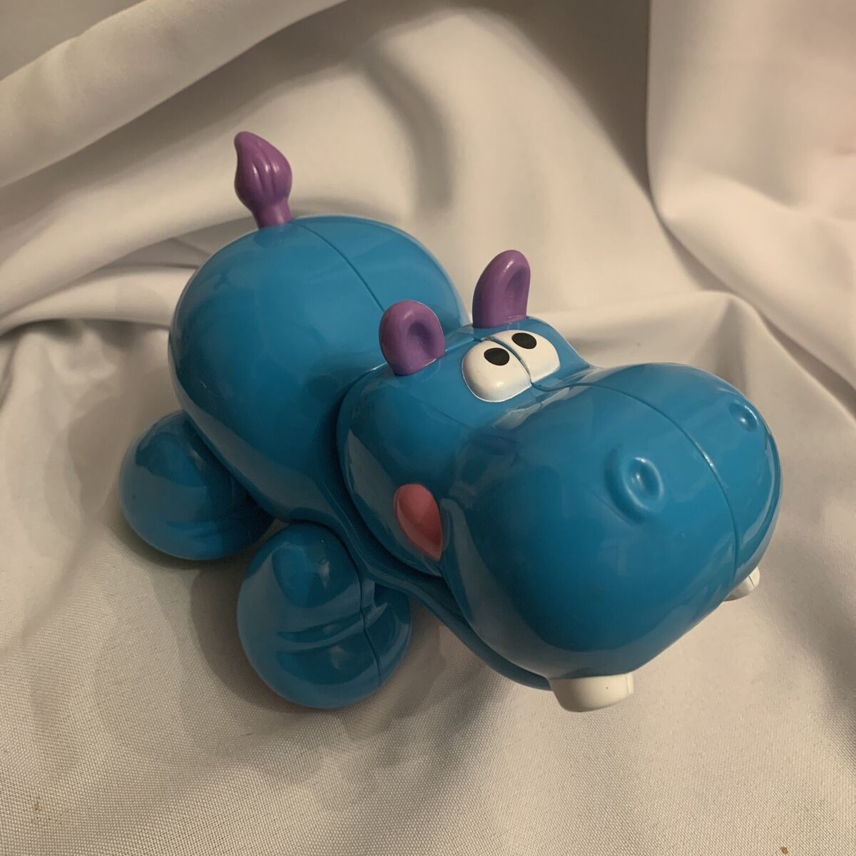 Fisher Price Blue Hippo Animal clicking moving parts toy Fisher Price Blue Hippo Animal clicking moving parts toy