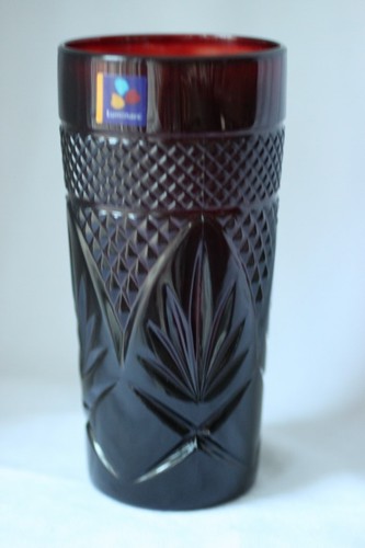 CRISTAL D' ARQUES RUBIN ANTIKER 12 OZ. BECHER UND BECHER - Bild 2 von 9