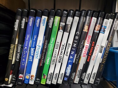 4K Movie Lot- You Choose! ALL are 4K UHD DVD,  Includes Case and artwork also