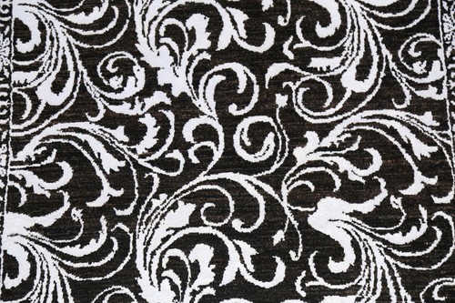 BLACK/ SILVER Abstract Versace Design Area Rug Hand-knotted Wool Silk Carpet 4x6 - Picture 4 of 12