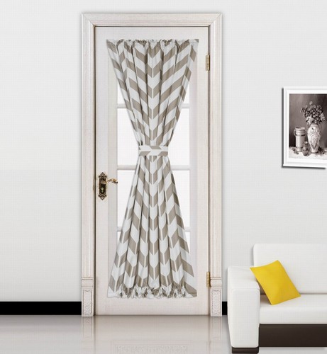 1PC GEOMETRIC French Door Curtain Solid/Printed Window Curtain Panel 55"W X72"L - Imagen 22 de 24