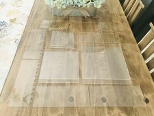 Durable Food Grade Square Clear Acrylic Cake Discs Essentials Kit