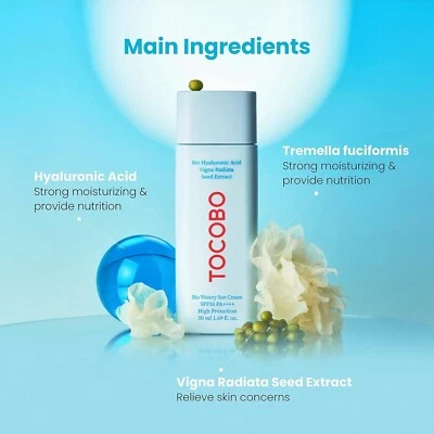 TOCOBO Bio Watery Sun Cream SPF50 PA++++ 50ml FREE SHIPPING UK