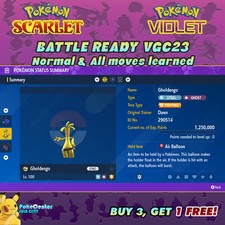 GHOLDENGO POKEMON SCARLET VIOLET NORMAL 6IV BATTLE READY VGC 23