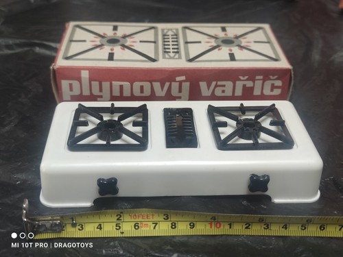 VINTAGE TOY KITCHEN STOVE OVEN CHEMOPLAST 80s BRNO CZECHOSLOVAKIA ORIGINAL BOX - Picture 6 of 24