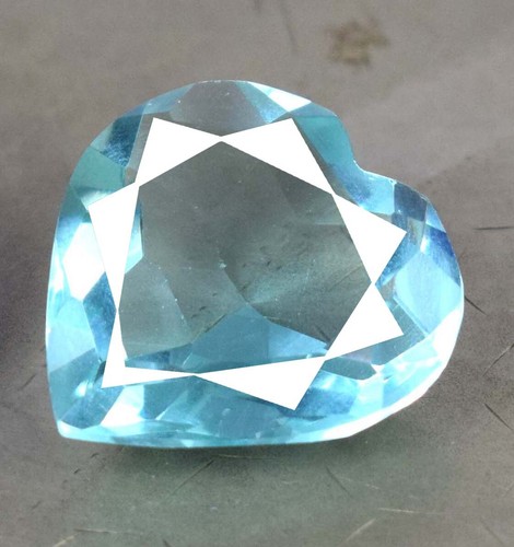 Brasilianischer Aquamarin 45-55 Kt Herzform Edelstein Zertifiziert - Bild 11 von 12