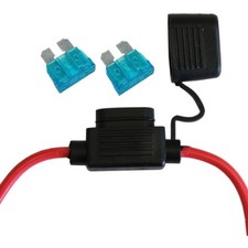 15 amp Standard Blade In-Line Fuse Holder 15A Car van boat waterproof Leisure