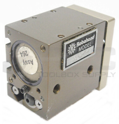DESTACO ROBOHAND MPS-2-1 MINI ROLLER BEARING DUAL V-RAIL PNEUMATIC SLIDE 0.5''