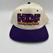 Vintage Kentucky Derby Festival Hat Cap PURPLE,WHITE