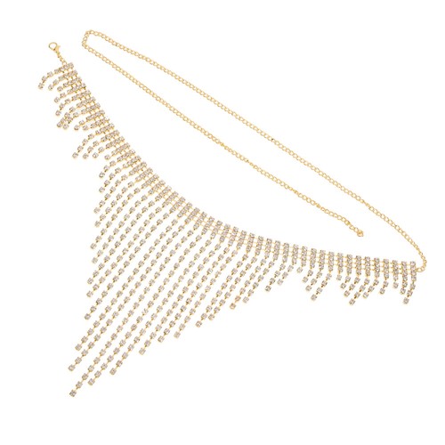 Sommer Taille Kette Strass Körper Ketten Glitter Bauch Kette Quaste Taille Kette - Bild 6 von 12