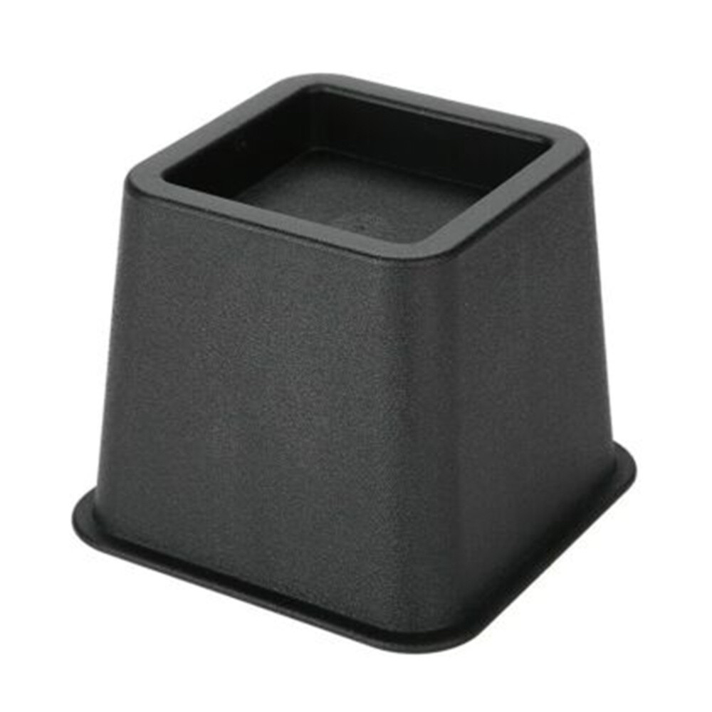4Pcs 4Inch Sofa Furniture Raisers Heavy Duty Square Bed Leg Risers