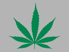 MARIJUANA Leaf Weed Sticker Cannabis Pot Smoke Ganja THC 420 Vinyl Car Decal 
