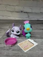 LPS Littlest Pet Shop Chinchilla 2135 Peacock 2738 w/ Accessories Lot