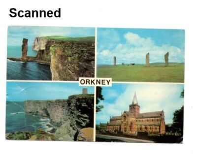 Postcard Orkney Scotland Old Man of Hoy Stenness Marwick St Magnus 1974 Posted