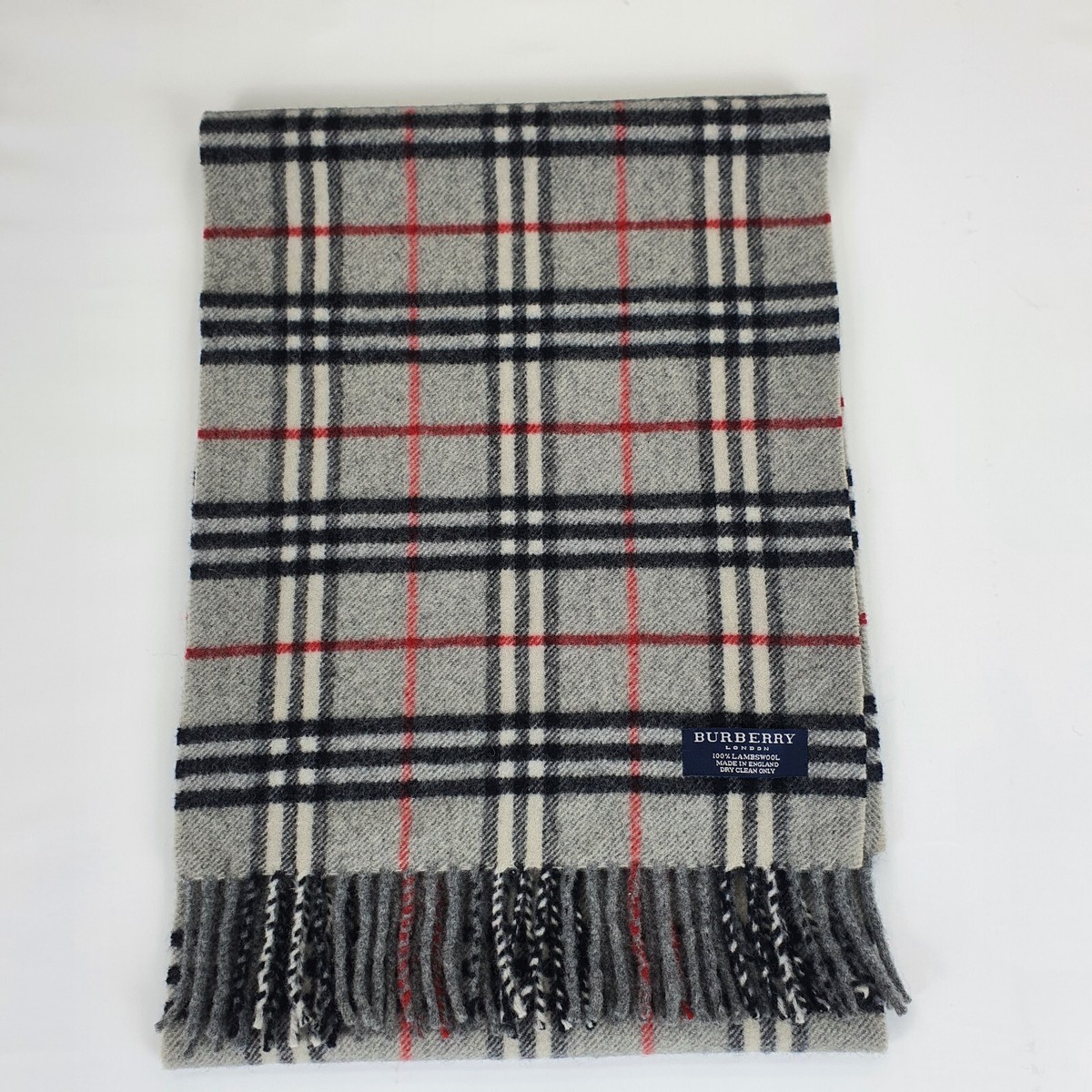 Genuine Burberry Lambswool scarf for men and women size