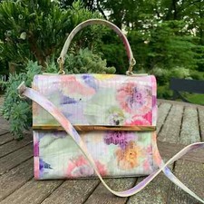 Ted Baker ‘sweet Sugar’ Floral Spring Summer Rainbow Patent Leather Bag
