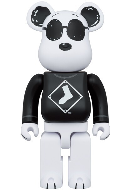MEDICOM TOY MLB × PEANUTS BE@RBRICK SNOOPY (WHITE SOX) 100