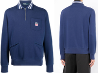 Polo Ralph Lauren Zip Fleece Jumper Polo Sweater Sweatshirt Pulli Pullover New L