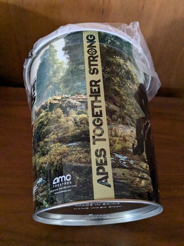 Cubo palomitas AMC Kingdom of the Planet of the Apes NUEVO envío gratuito - Imagen 3 de 3