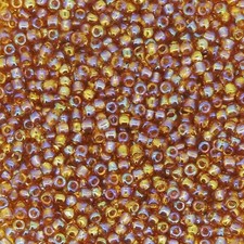 Toho Seed Beads Round Rocaille Size 11/0, 25GM Rainbow Topaz 11-162C