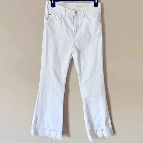 Flare Floral Embroidered Denim Jeans 