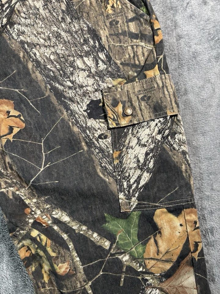 Cabela's Mono Camuflado Para Hombres XL Roble Musgo Roble Vellón Baberos de Caza Usado en Excelente Condición Foto 3 de 4