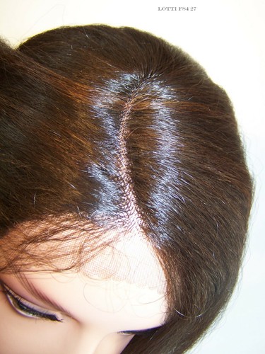 Long Yaki Lace Front Wig Brown w/Highlights #4.30 Long C-part Heat safe yaky lot - Picture 3 of 8