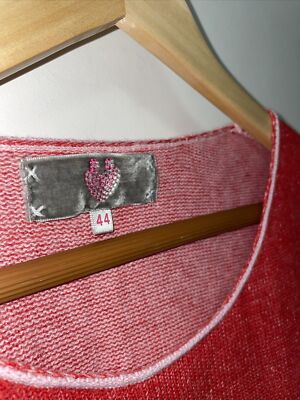 Fabulous Lieblingsstuck Barely Worn Red jumper 100% virgin wool 18 (44)