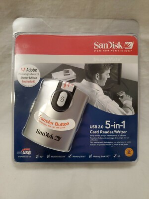 New SanDisk ImageMate USB 2.0 5-in-1 Card Reader/Writer SDDR-99-A15 FREE SHIPPIN