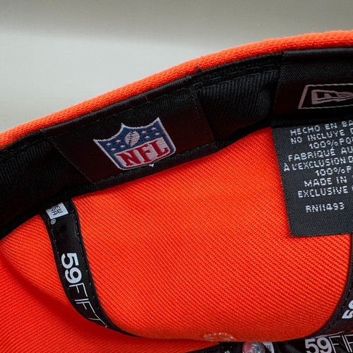 Cleveland Browns Hat 7 1/8 New Era 59Fifty Low Profile Omaha Throwback Orange - Picture 11 of 12